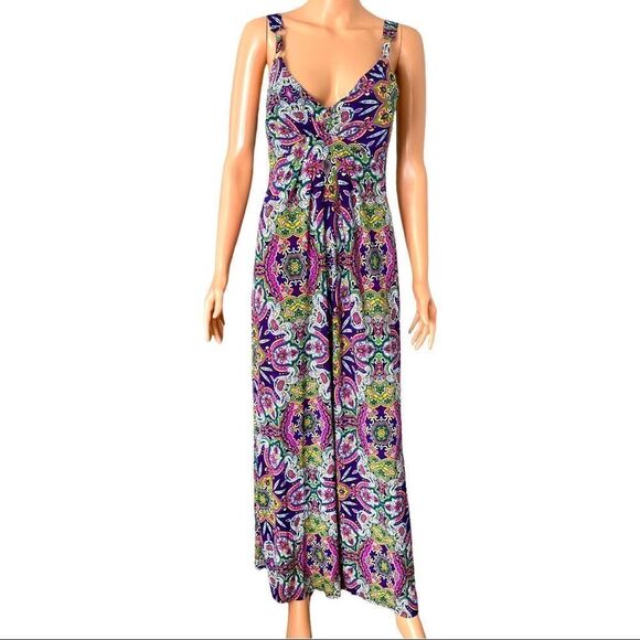 Snap Summer Maxi Dress MEDIUM - Picture 1 of 11
